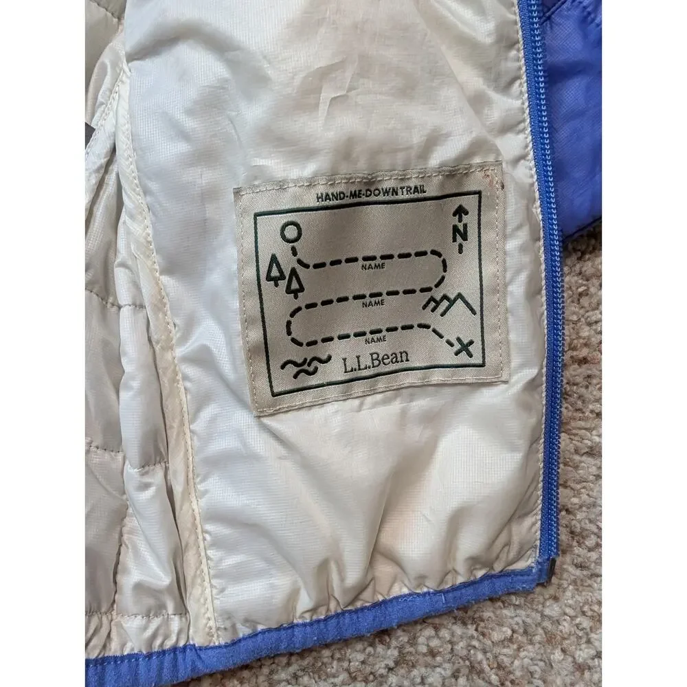 L.L. Bean Kids PrimaLoft Packaway Quilted Water Resistant Winter Jacket Size S/4